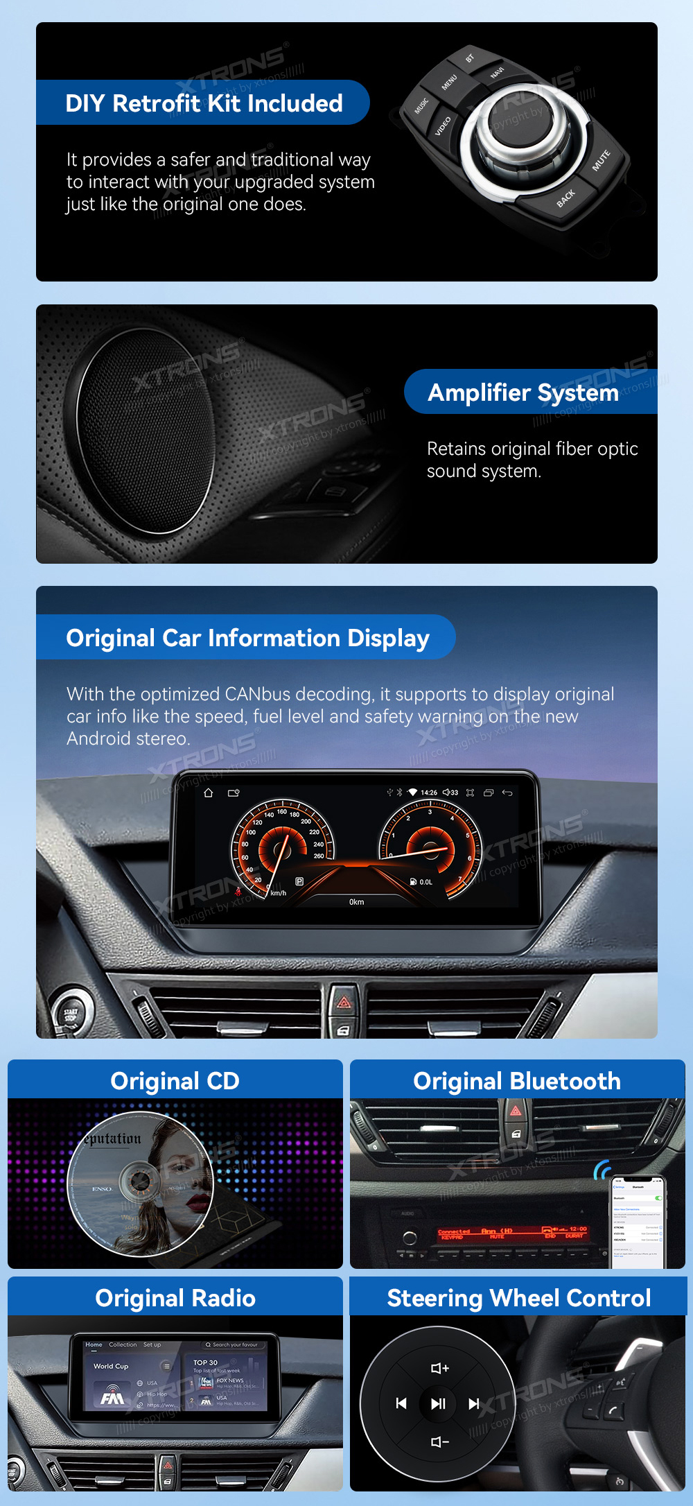 BMW X1 E84 | Android 10 | 10.25inch | 4GB/64GB/8Core | Multimedija Xtrons QDB10X1UN