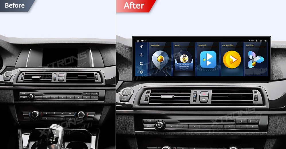 BMW F10 F11 NBT | Android 14 | 14.9inch | 8GB/256GB/8Core | Multimedija Xtrons QLBX44FVNB