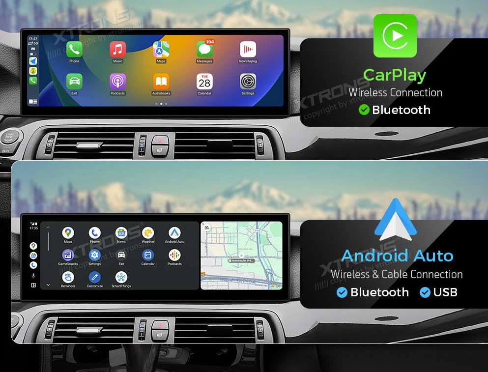 BMW F10 F11 NBT | Android 14 | 14.9inch | 8GB/256GB/8Core | Multimedija Xtrons QLBX44FVNB