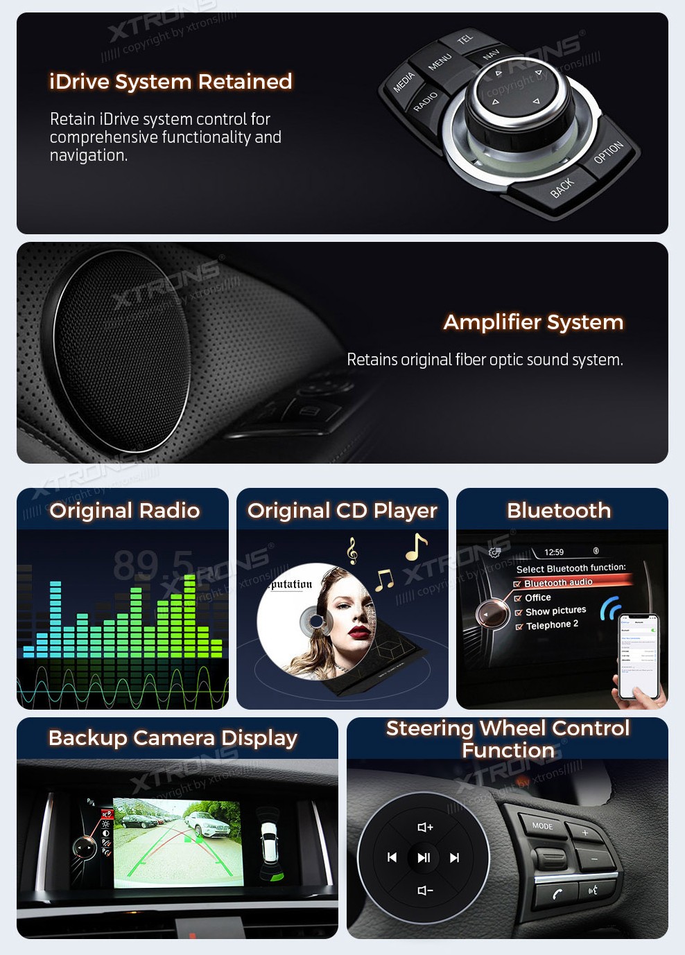 BMW F10 F11 NBT | Android 14 | 14.9inch | 8GB/256GB/8Core | Multimedija Xtrons QLBX44FVNB