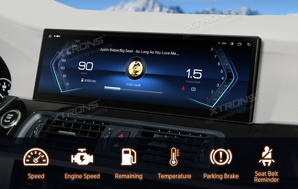 BMW F10 F11 CIC | Android 14 | 14.9inch | 8GB/256GB/8Core | Multimedija Xtrons QLBX44FVCI
