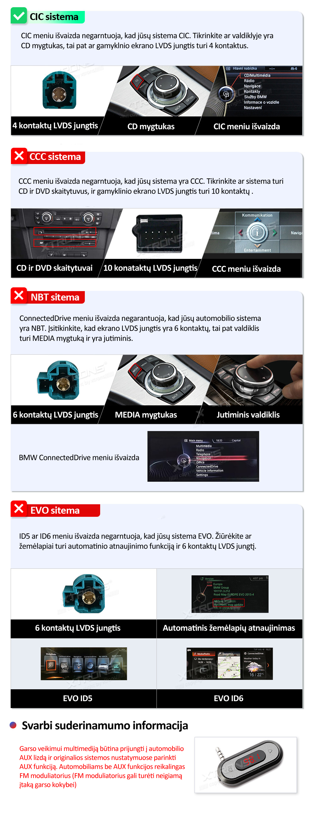 BMW F10 F11 CIC | Android 14 | 14.9inch | 8GB/256GB/8Core | Multimedija Xtrons QLBX44FVCI