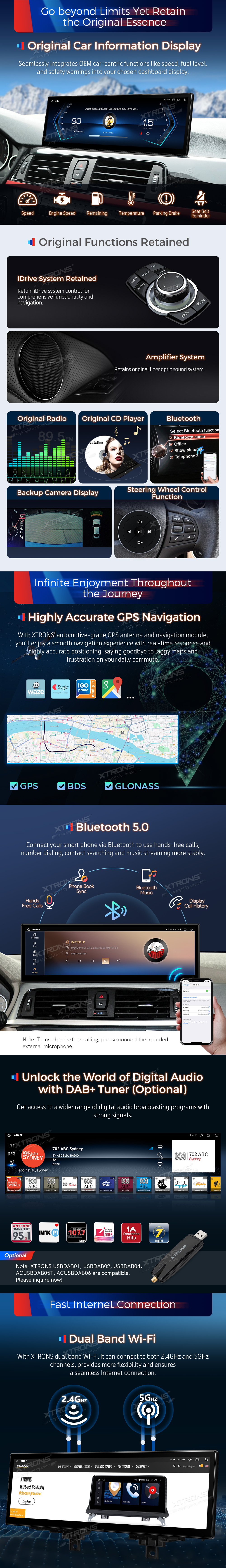 BMW F30 F31 F32 F33 F34 F35 F36 NBT | Android 14 | 14.9inch | 8GB/256GB/8Core | Multimedija Xtrons QLBX44THNBL
