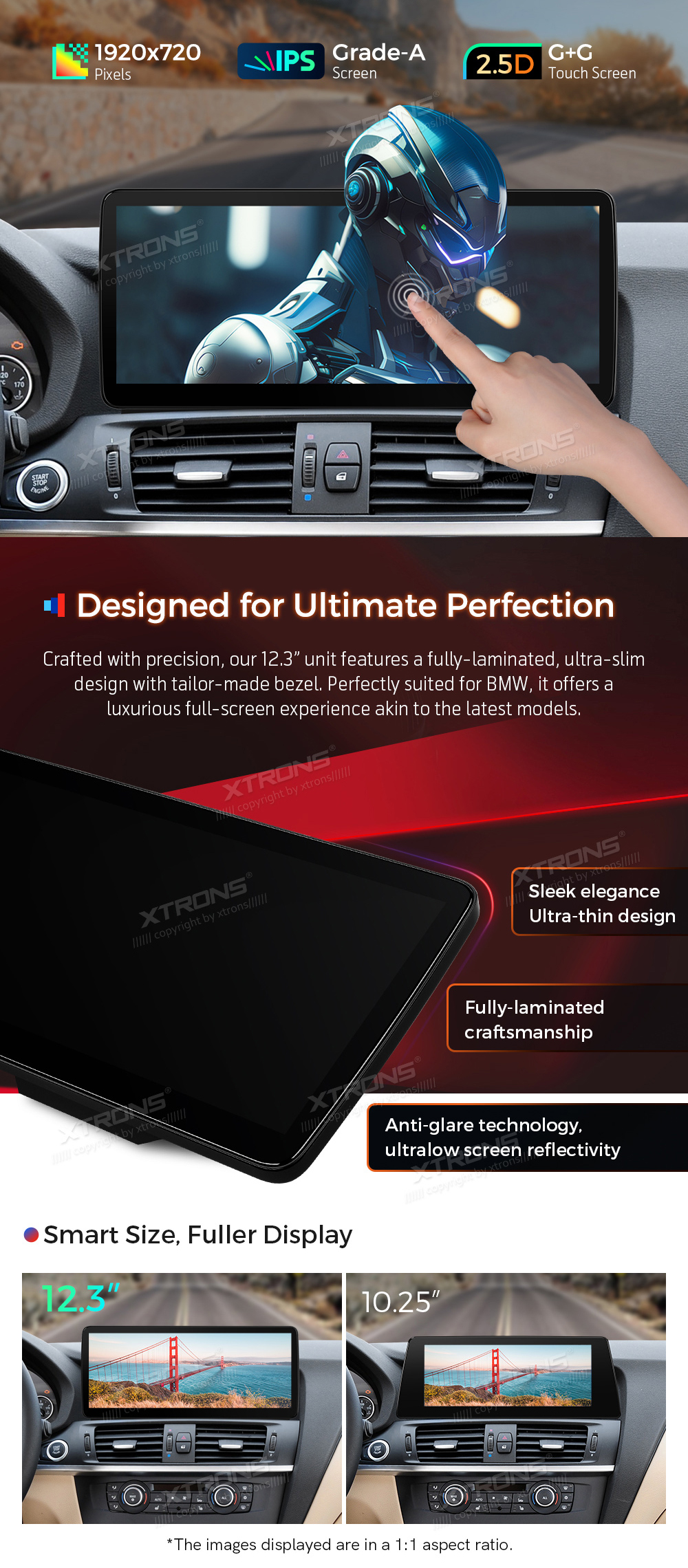 BMW X3 F25 CIC | Android 13 | 12.3inch | 4GB/64GB/8Core | Multimedija Xtrons QLB22CIB12X3