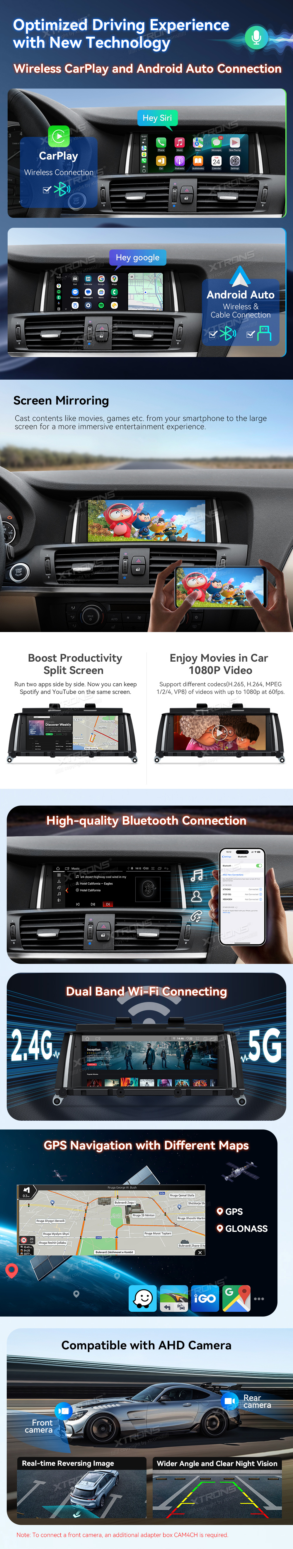 BMW X3 F25 CIC | Android 10 | 8.8inch | 4GB/64GB/8Core | Multimedija Xtrons QDB80X3CI