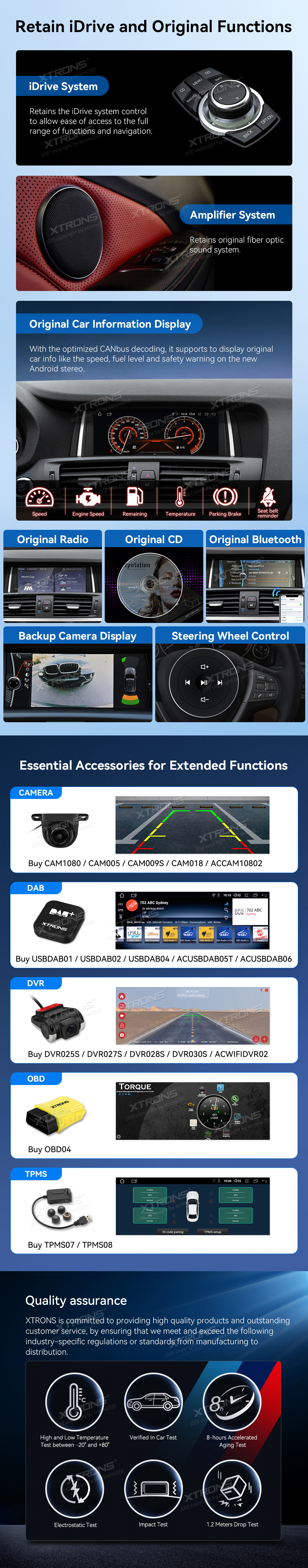 BMW X3 F25 CIC | Android 10 | 8.8inch | 4GB/64GB/8Core | Multimedija Xtrons QDB80X3CI