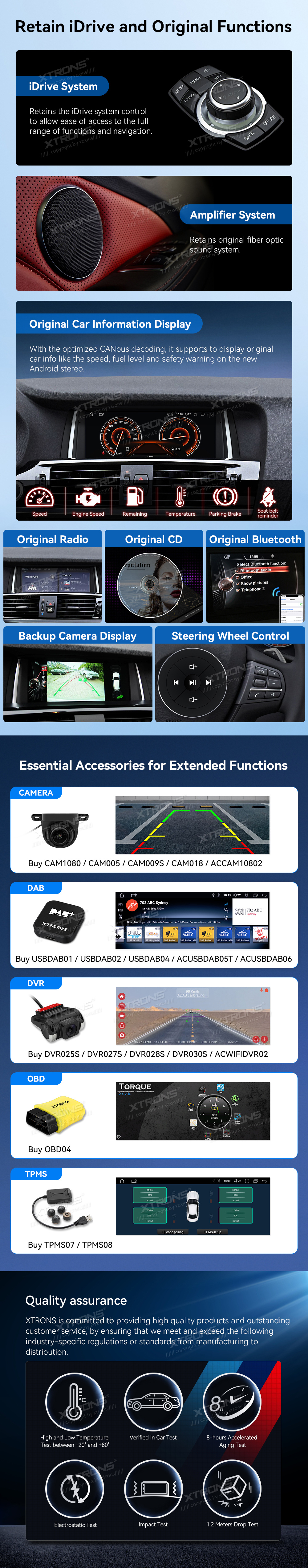 BMW X3 F25 X4 F26 NBT | Android 10 | 8.8inch | 4GB/64GB/8Core | Multimedija Xtrons QDB80X3NB