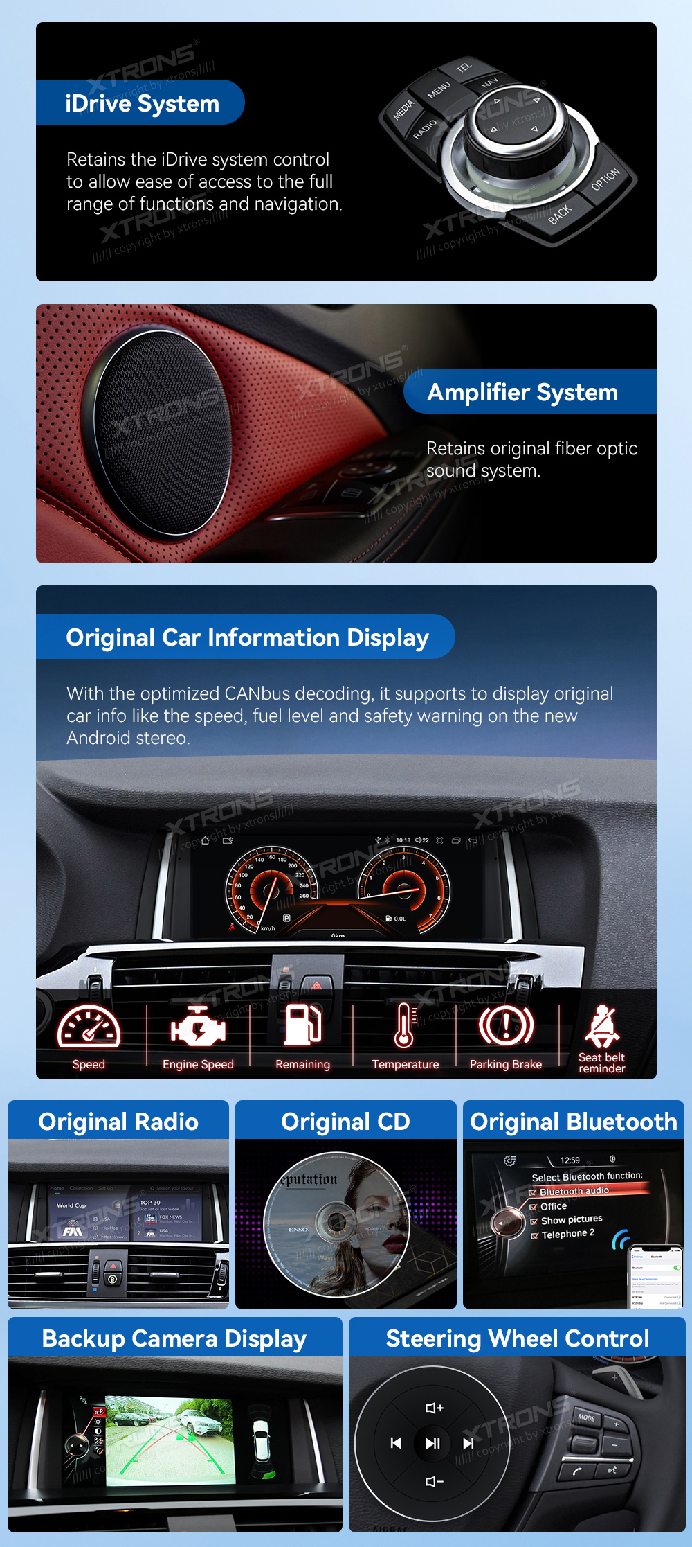 BMW X3 F25 X4 F26 NBT | Android 10 | 8.8inch | 4GB/64GB/8Core | Multimedija Xtrons QDB80X3NB