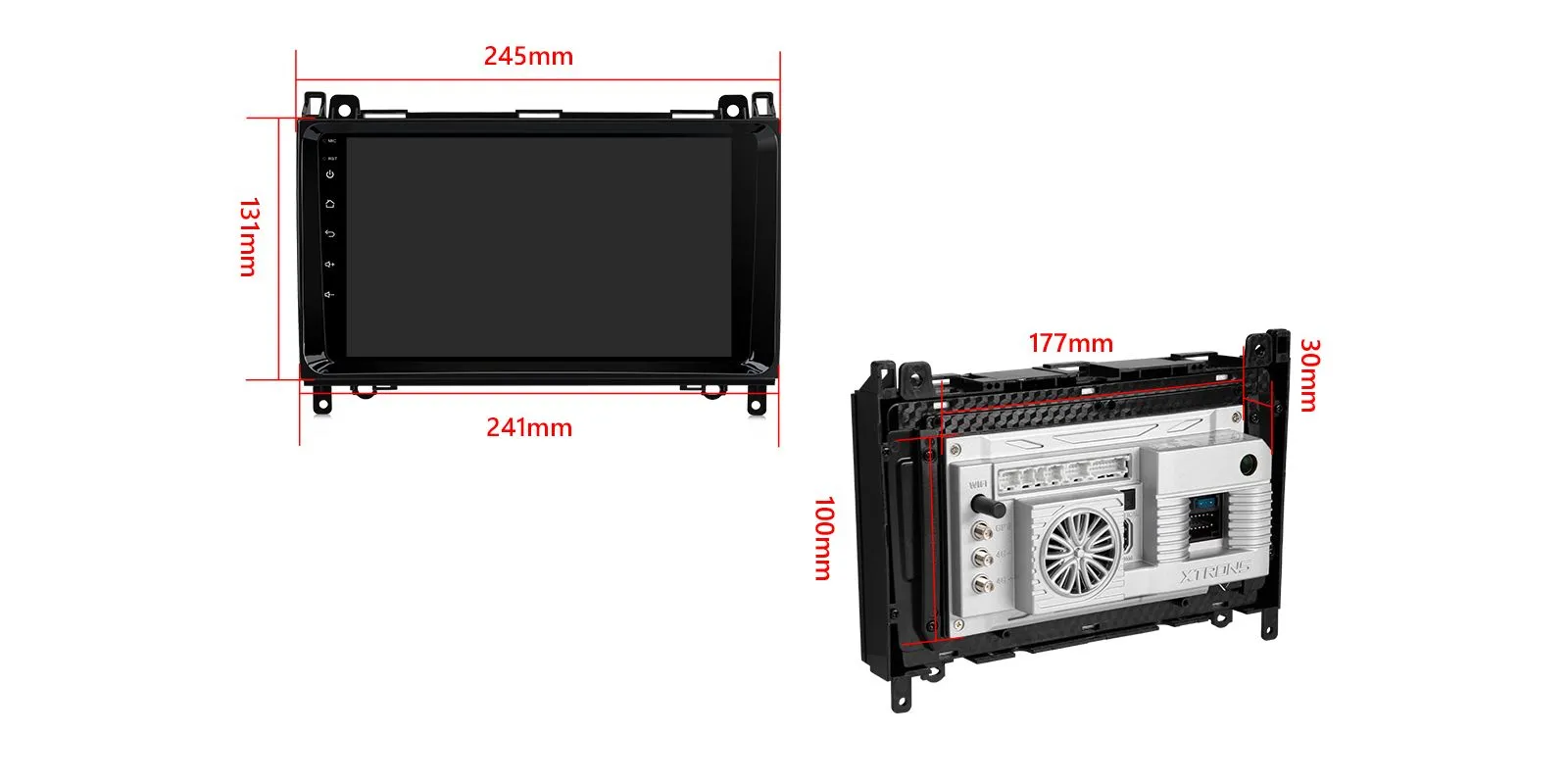VW Crafter MB B / A / Vito / Sprinter | Android 14 | 9inch | 8GB/256GB/8Core | QLED | Snapdragon Multimedija Xtrons IQP94M245P