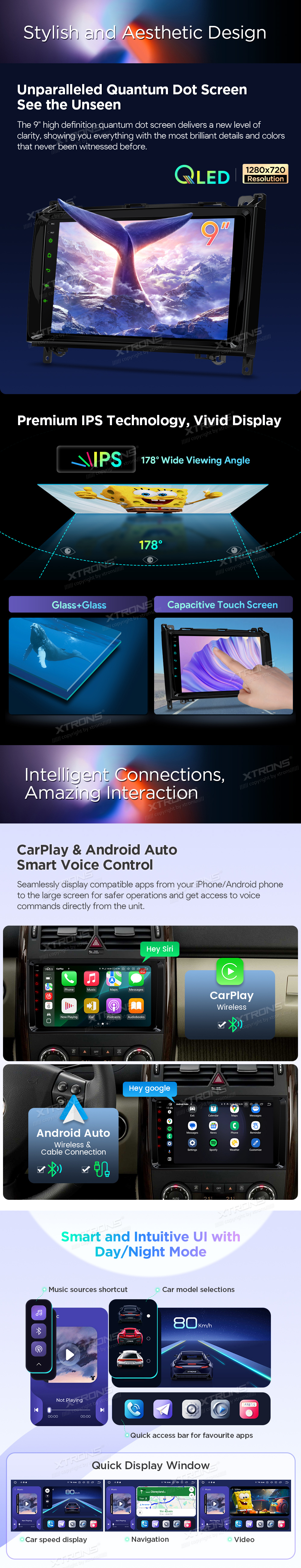 VW Crafter MB B / A / Vito / Sprinter | Android 14 | 9inch | 8GB/256GB/8Core | QLED | Snapdragon Multimedija Xtrons IQP94M245P