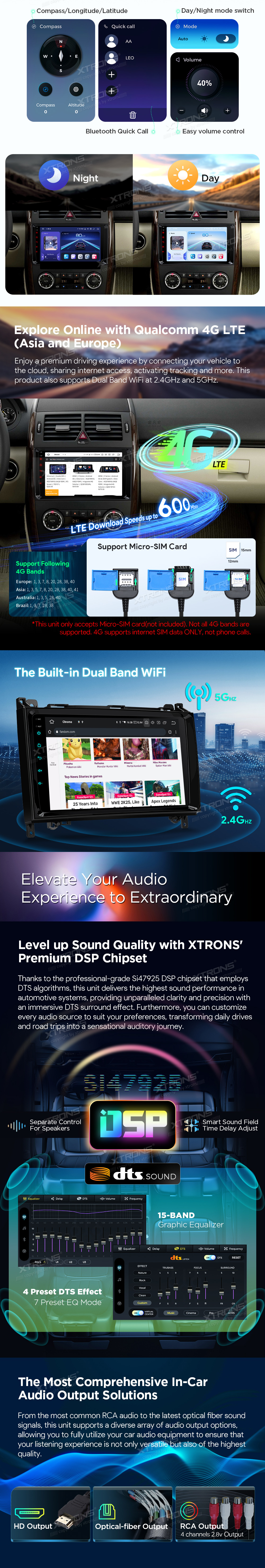 VW Crafter MB B / A / Vito / Sprinter | Android 14 | 9inch | 8GB/256GB/8Core | QLED | Snapdragon Multimedija Xtrons IQP94M245P
