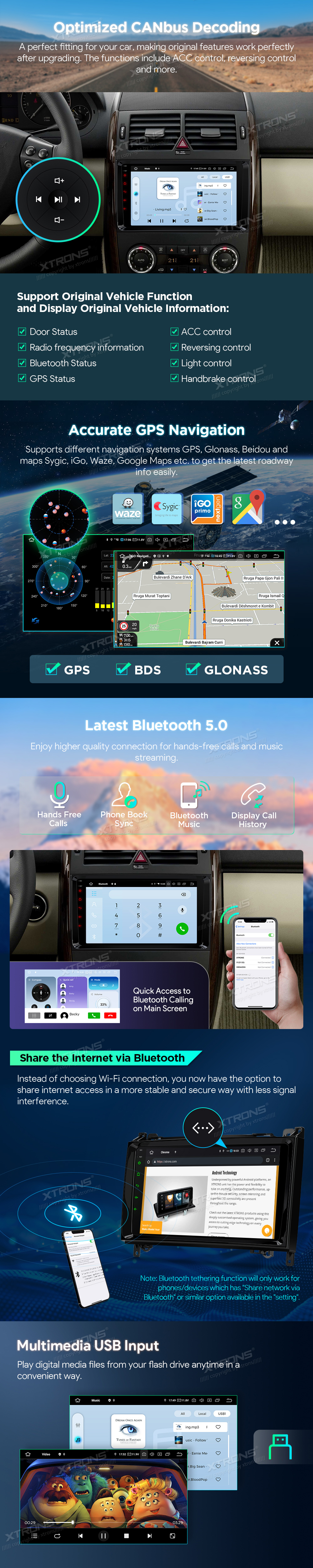 VW Crafter MB B / A / Vito / Sprinter | Android 14 | 9inch | 8GB/256GB/8Core | QLED | Snapdragon Multimedija Xtrons IQP94M245P
