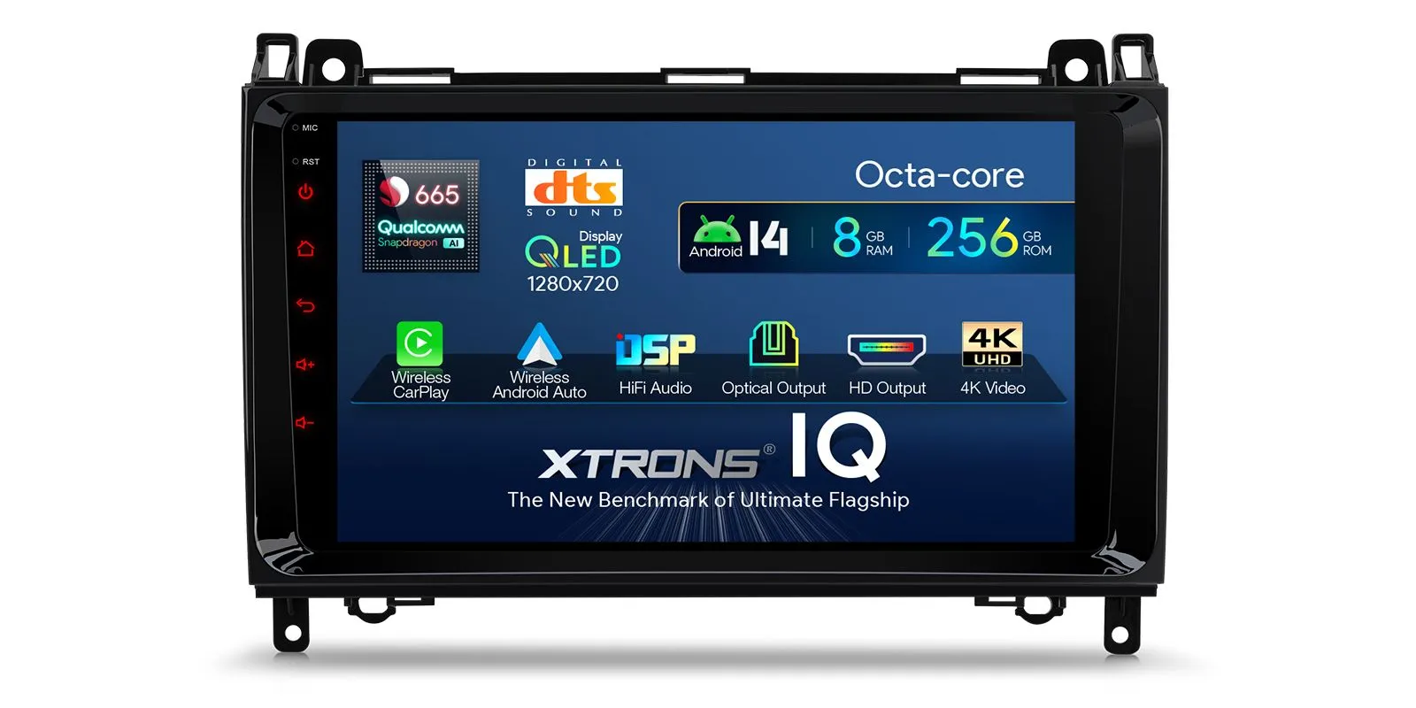 VW Crafter MB B / A / Vito / Sprinter | Android 14 | 9inch | 8GB/256GB/8Core | QLED | Snapdragon Multimedija Xtrons IQP94M245P