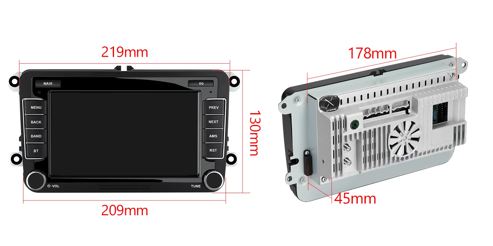 Volkswagen / Škoda / SEAT | Android 10 | 7inch | 4GB/64GB/8Core | Multimedija Xtrons ID70MTVL