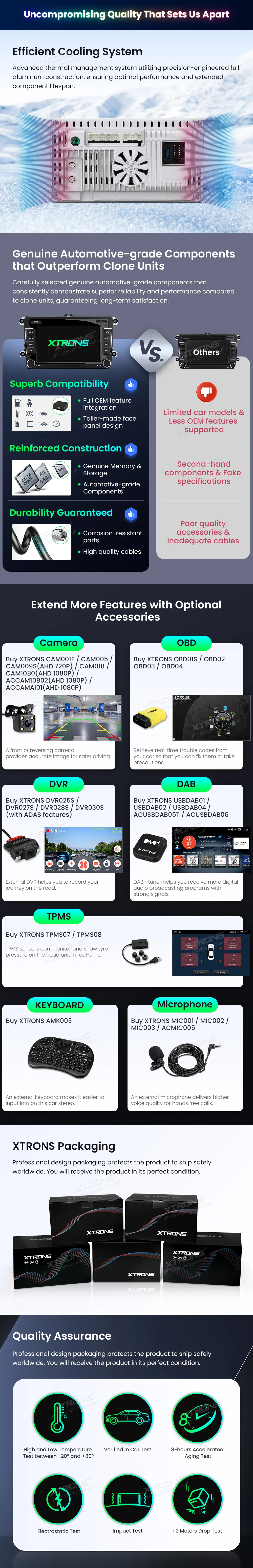 Volkswagen / Škoda / SEAT | Android 10 | 7inch | 4GB/64GB/8Core | Multimedija Xtrons ID70MTVL
