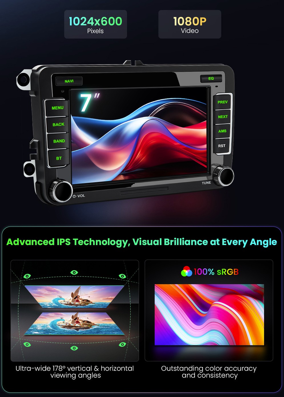 Volkswagen / Škoda / SEAT | Android 10 | 7inch | 4GB/64GB/8Core | Multimedija Xtrons ID70MTVL