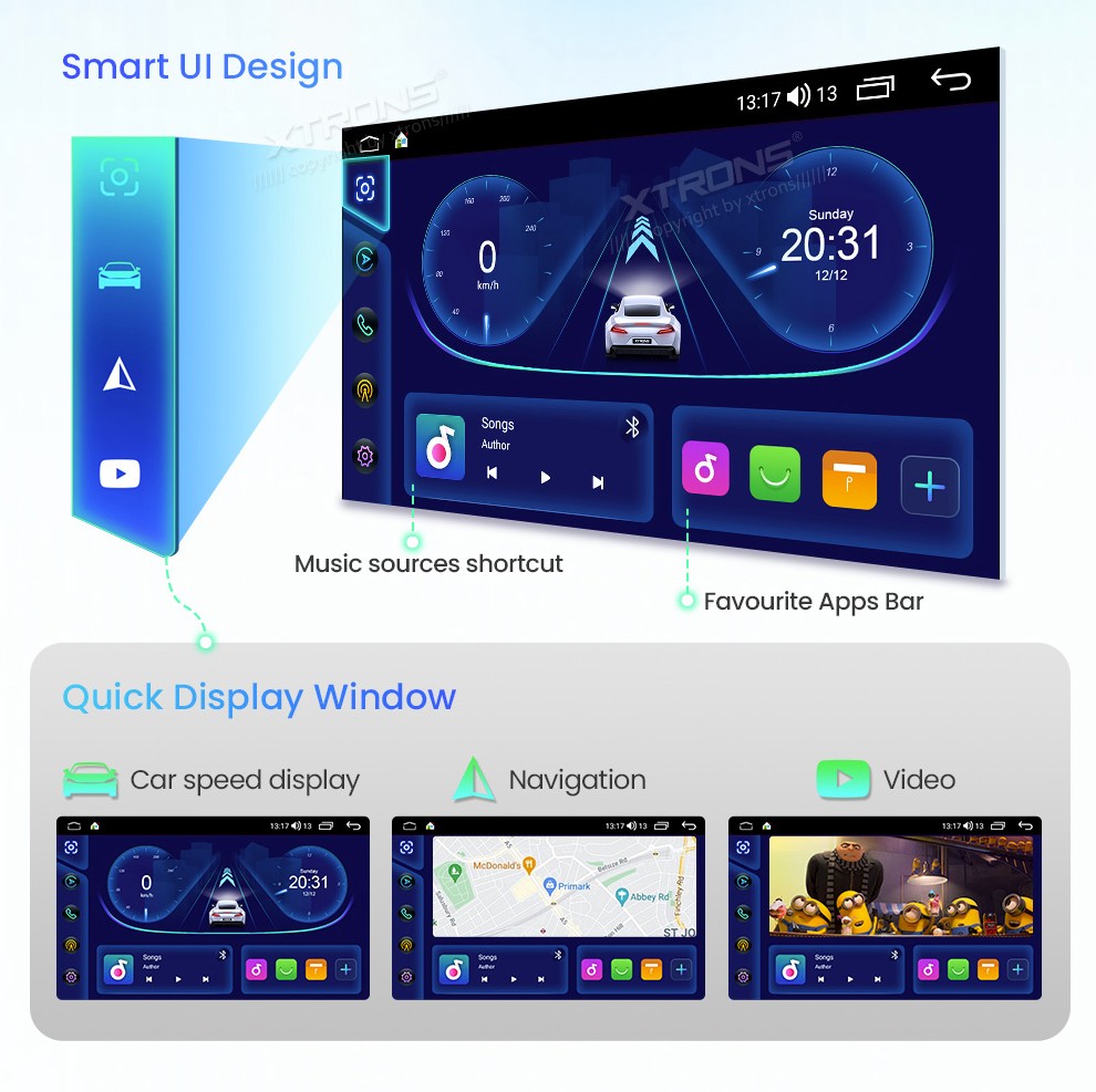 Volkswagen / Škoda / SEAT | Android 10 | 7inch | 4GB/64GB/8Core | Multimedija Xtrons ID70MTVL