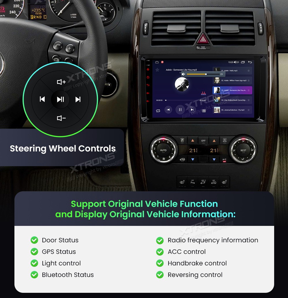VW Crafter MB B / A / Vito / Sprinter | Android 10 | 9inch | 4GB/64GB/8Core | Multimedija Xtrons IDP90M245