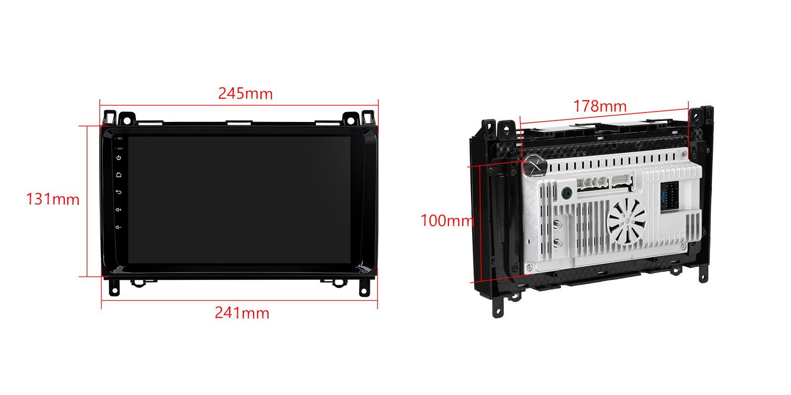 VW Crafter MB B / A / Vito / Sprinter | Android 10 | 9inch | 4GB/64GB/8Core | Multimedija Xtrons IDP90M245