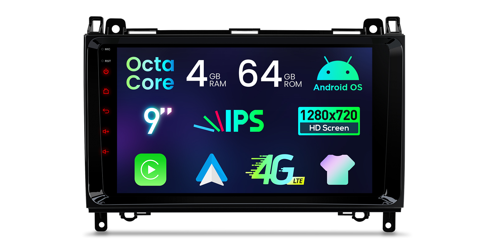 VW Crafter MB B / A / Vito / Sprinter | Android 10 | 9inch | 4GB/64GB/8Core | Multimedija Xtrons IDP90M245