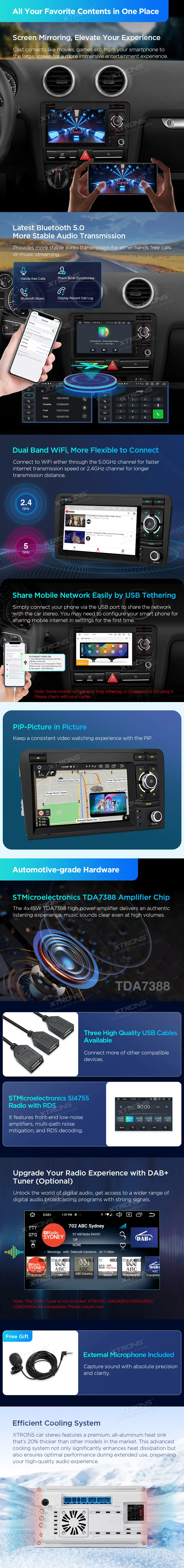 Audi A3/S3/RS3 P8 | Android 14 | 7inch | 4GB/64GB/8Core | Multimedija Xtrons PX74A3AL