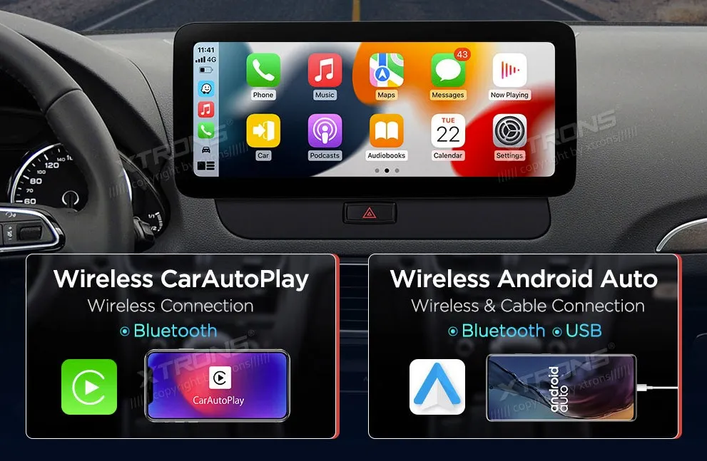 Audi Q5 2009-2017 (multimedia) | Android 12 | 12.3inch | 8GB/128GB/8Core Snapdragon | Multimedija Xtrons QXA22UHPA12Q5L