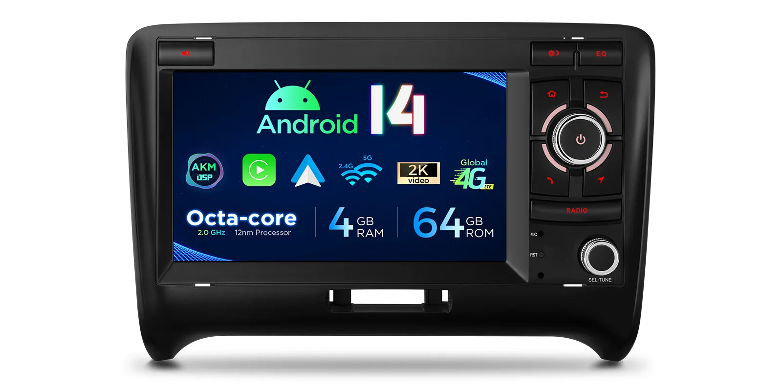Audi TT 2006-2012| Android 14 | 7inch | 4GB/64GB/8Core| Multimedija Xtrons PX74TTAL