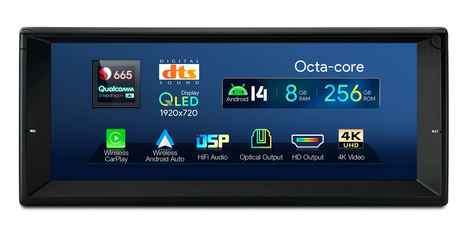 BMW E39 / E38 | Android 14 | 10.25 inch QLED | 8GB/256GB/8Core Snapdragon | Multimedija Xtrons IQ1439BH