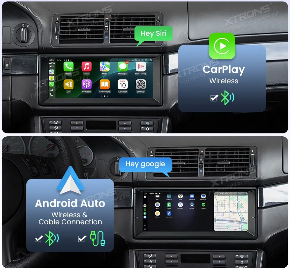 BMW E39 / E38 | Android 14 | 10.25 inch QLED | 8GB/256GB/8Core Snapdragon | Multimedija Xtrons IQ1439BH