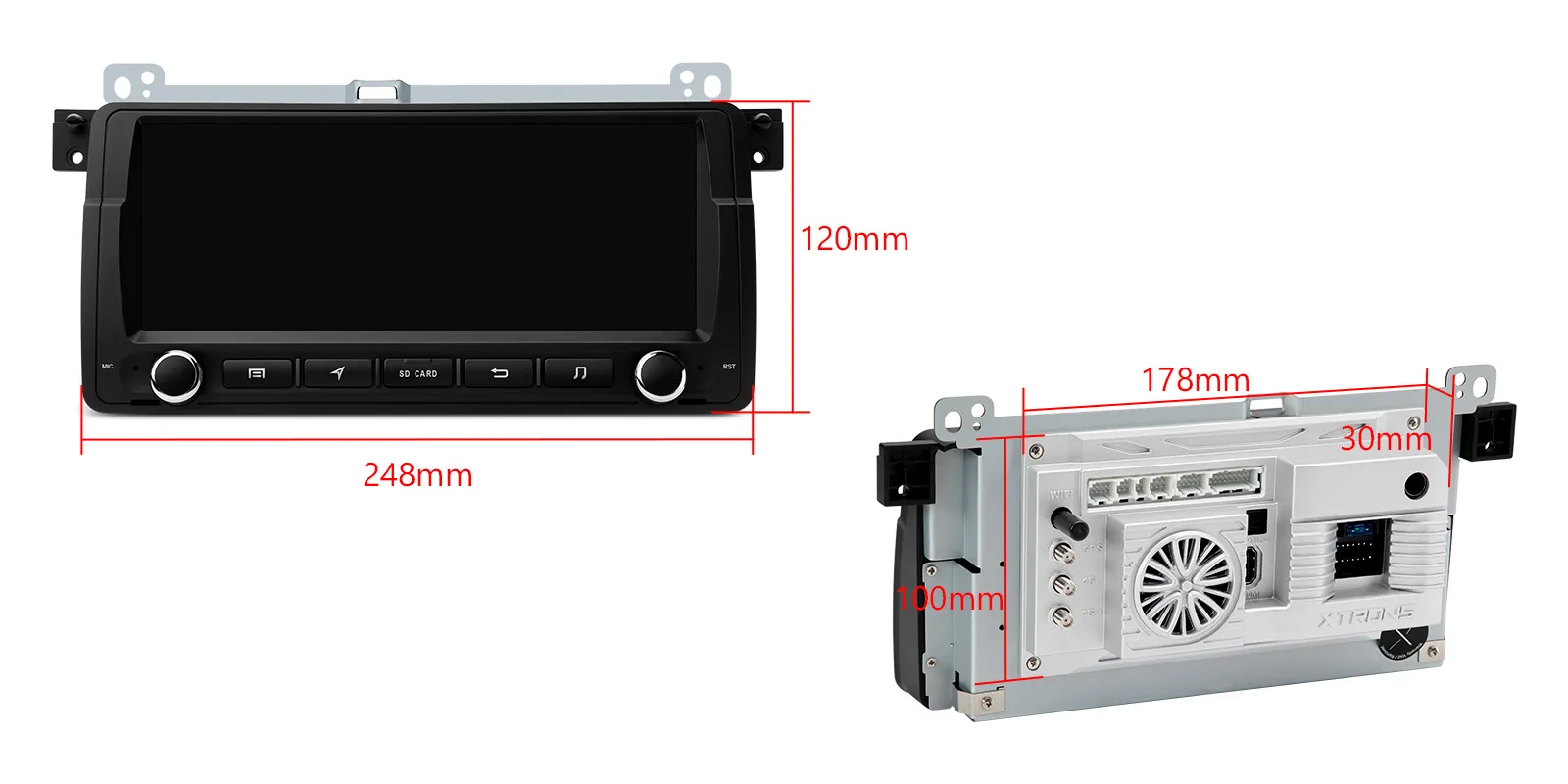 BMW E46 | Rover 75 | Android 14 | 8.8 inch QLED | 8GB/256GB/8Core Snapdragon | Multimedija Xtrons IQ8446BH