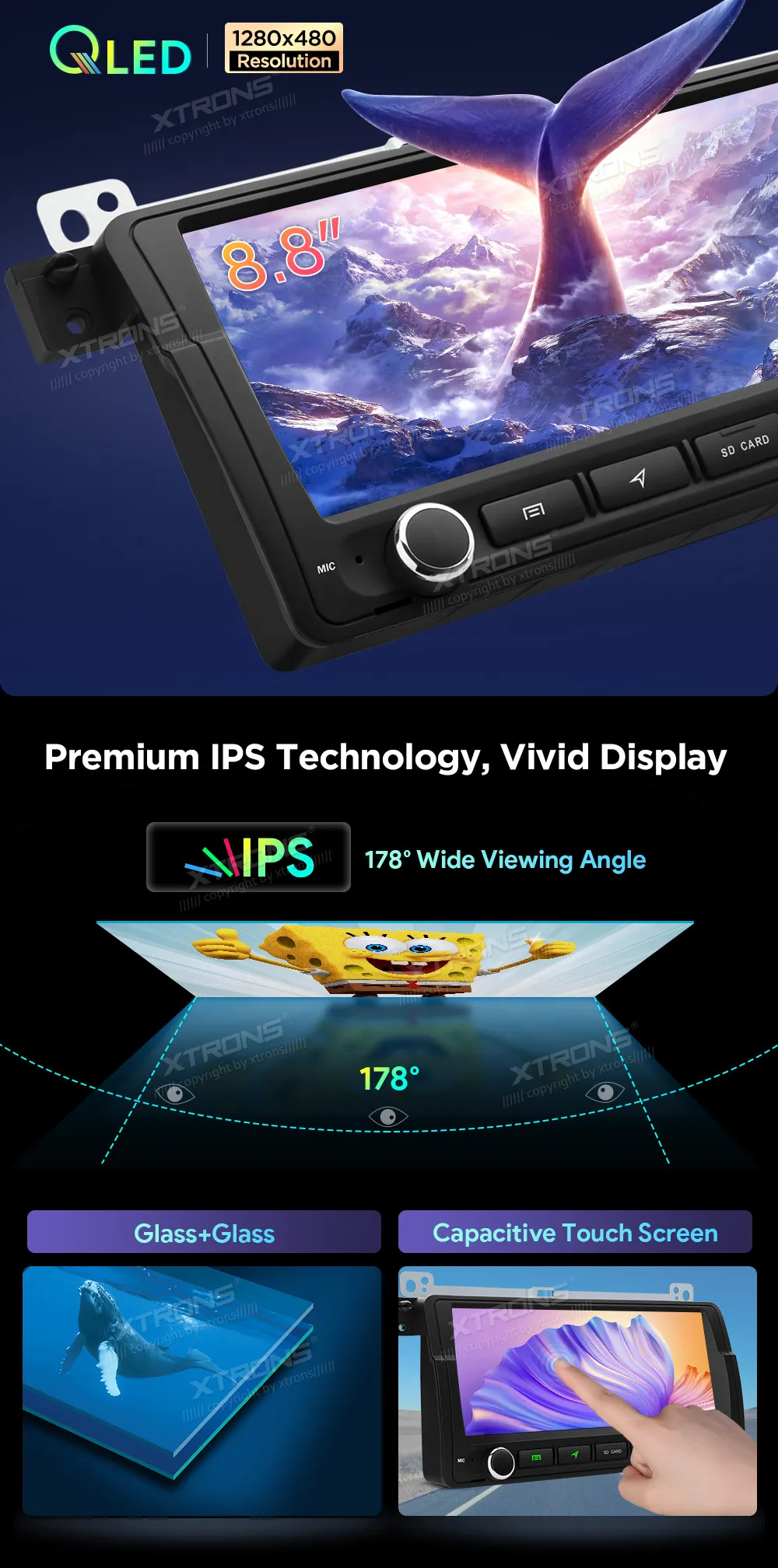 BMW E46 | Rover 75 | Android 14 | 8.8 inch QLED | 8GB/256GB/8Core Snapdragon | Multimedija Xtrons IQ8446BH