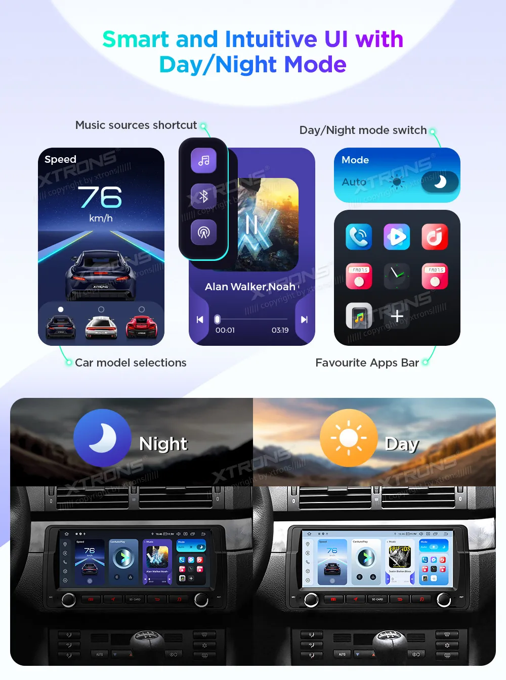BMW E46 | Rover 75 | Android 14 | 8.8 inch QLED | 8GB/256GB/8Core Snapdragon | Multimedija Xtrons IQ8446BH