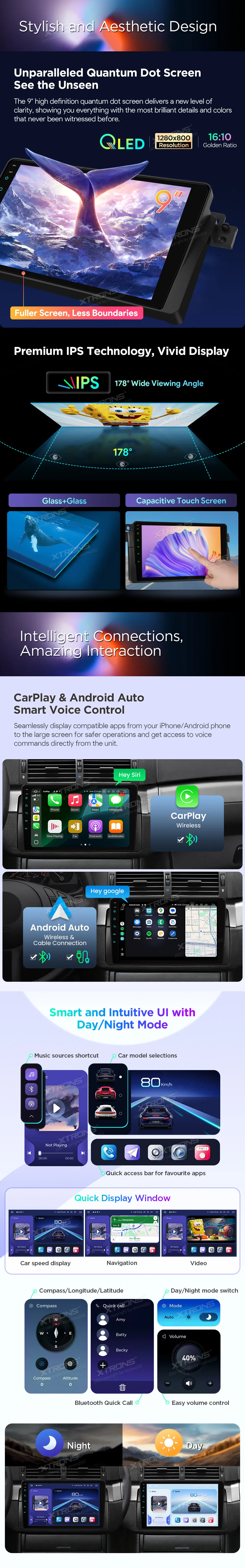 BMW E46 | Rover 75 | Android 14 | 9 inch QLED | 8GB/256GB/8Core Snapdragon | Multimedija Xtrons IQP9446BP