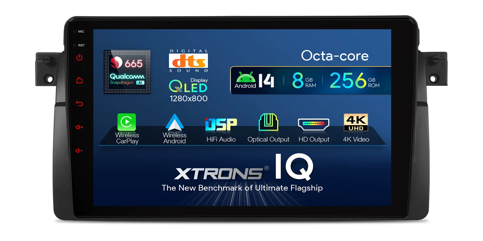 BMW E46 | Rover 75 | Android 14 | 9 inch QLED | 8GB/256GB/8Core Snapdragon | Multimedija Xtrons IQP9446BP