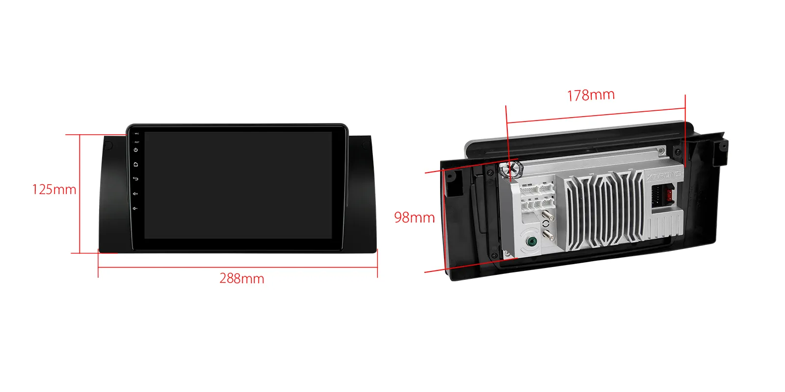 BMW X5 E53 | Android OS | 9 inch | 2GB/32GB/8Core | Multimedija Xtrons IEP9253B