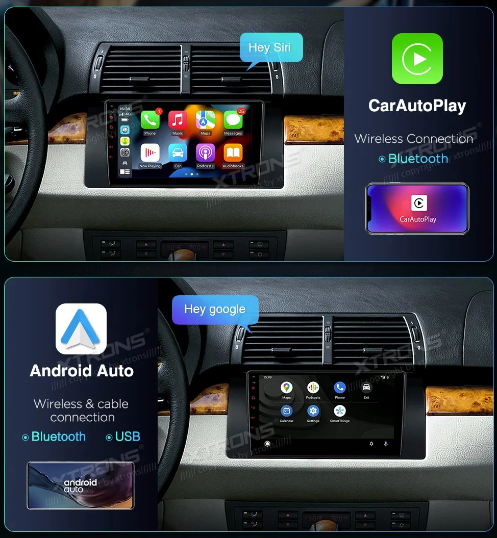 BMW X5 E53 | Android OS | 9 inch | 2GB/32GB/8Core | Multimedija Xtrons IEP9253B