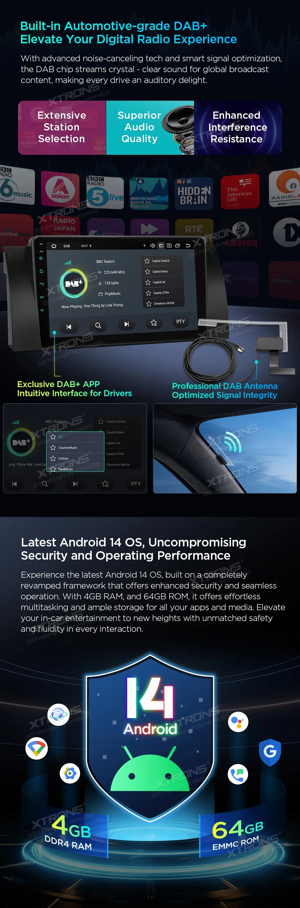 BMW X5 E53 | Android 14 | 9 inch | 4GB/64GB/8Core | Multimedija Xtrons PXP9453BGDAB