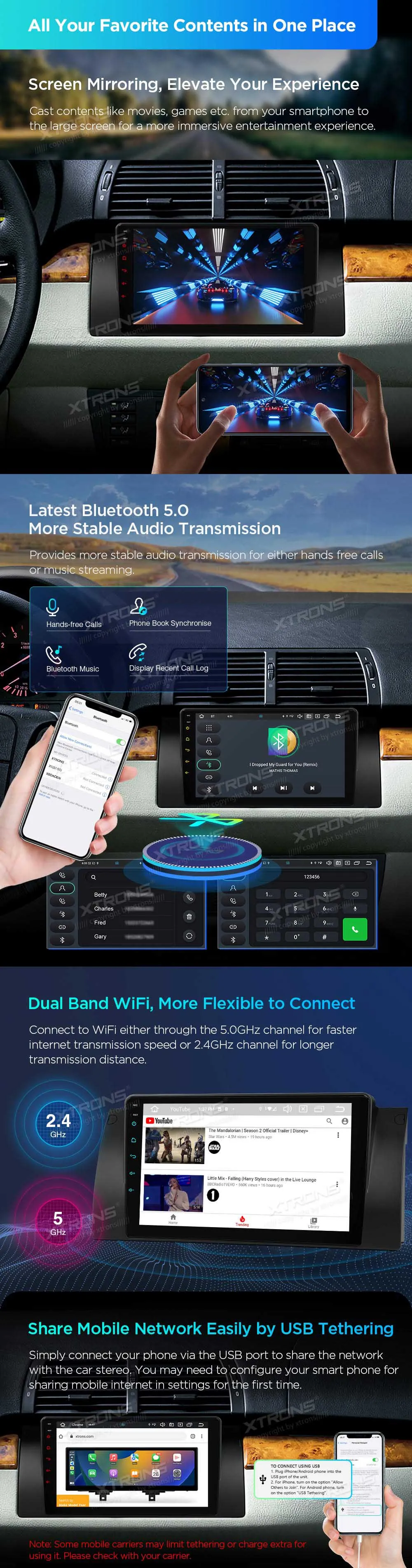 BMW X5 E53 | Android 14 | 9 inch | 4GB/64GB/8Core | Multimedija Xtrons PXP9453BGDAB