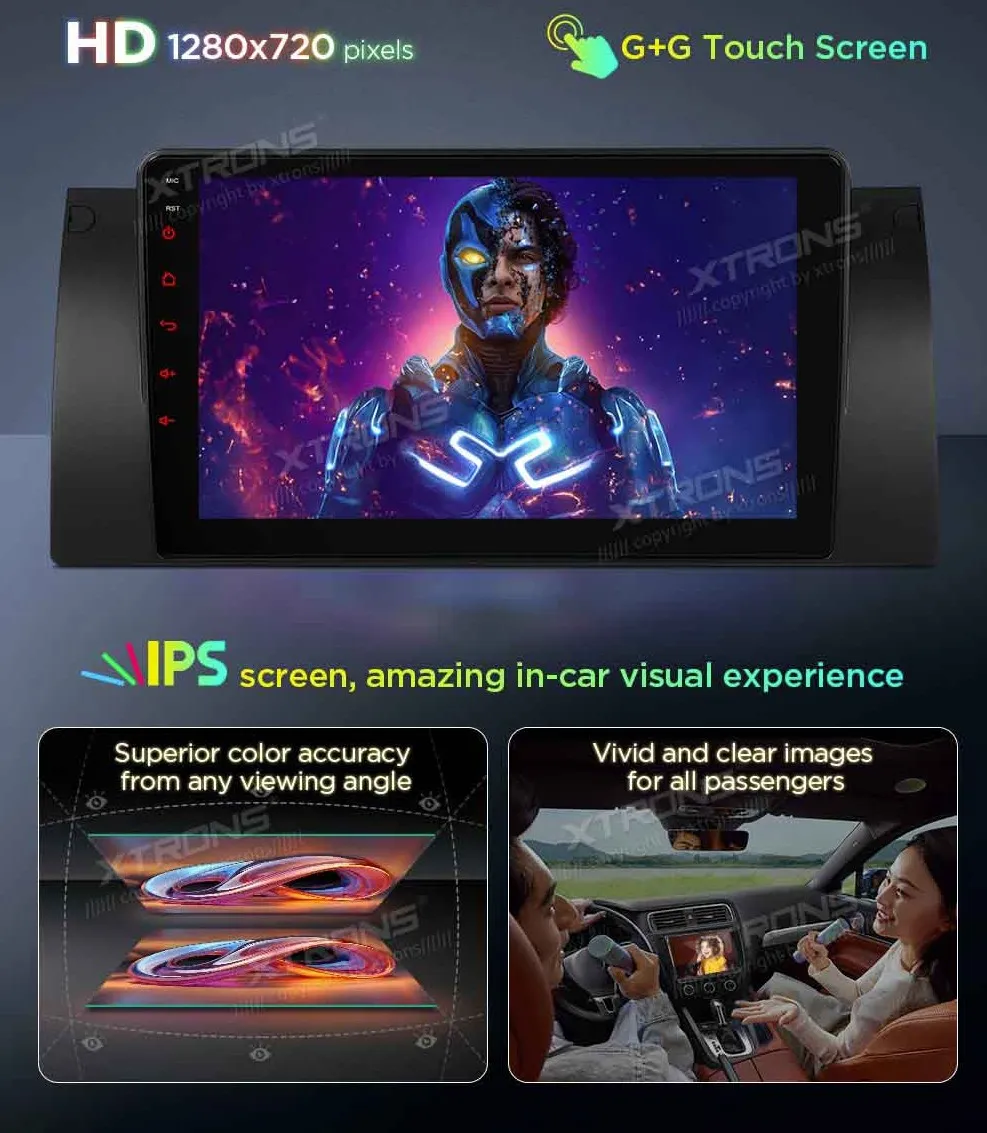 BMW X5 E53 | Android 14 | 9 inch | 4GB/64GB/8Core | Multimedija Xtrons PXP9453BGDAB