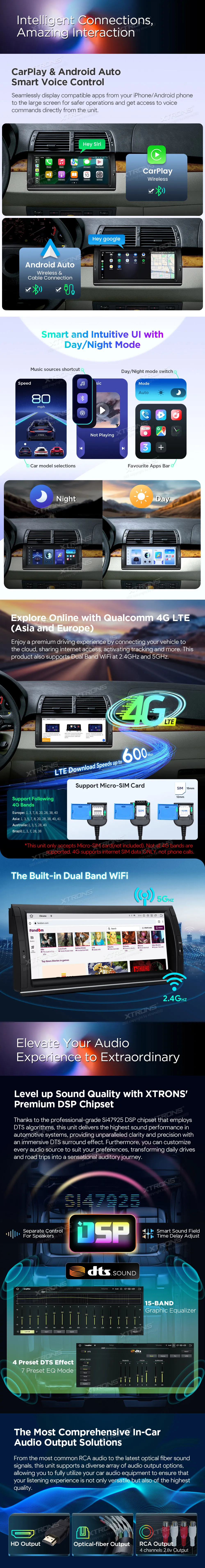 Moderni Android 14 multimedija BMW X5 E53 su 10.25" QLED ekranu, Snapdragon, 8+256 GB, DSP, 4G LTE, CarPlay ir Android Auto.