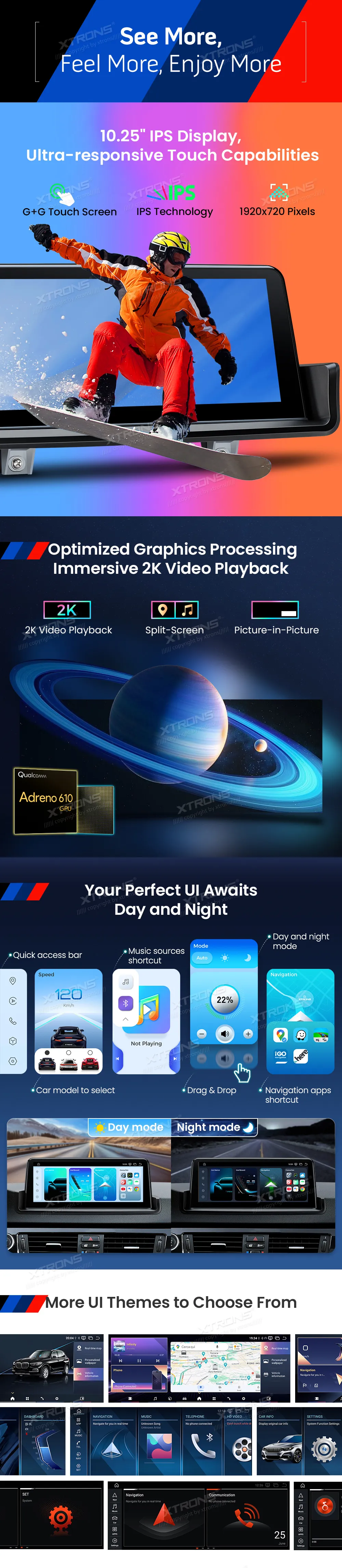 BMW E90 E91 E92 E93 | Android OS | 10.25 inch | 8GB/128GB/8Core Snapdragon 662 | Multimedija Xtrons QBBH1490UNL