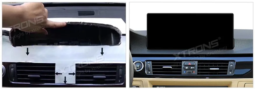 BMW E90 E91 E92 E93 be ekrano | Android 14 | 12.3 inch | 8GB/256GB/8Core Snapdragon | Multimedija Xtrons QWBX24UMB12E90L