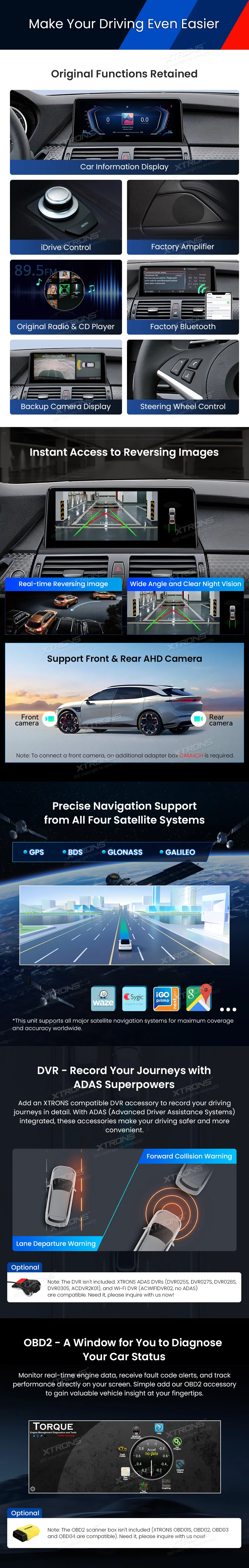 BMW X5 E70 X6 E71 CCC | Android 14 | 10.25 inch | 8GB/256GB/8Core Snapdragon 685 | Multimedija Xtrons QWBX14X5CC