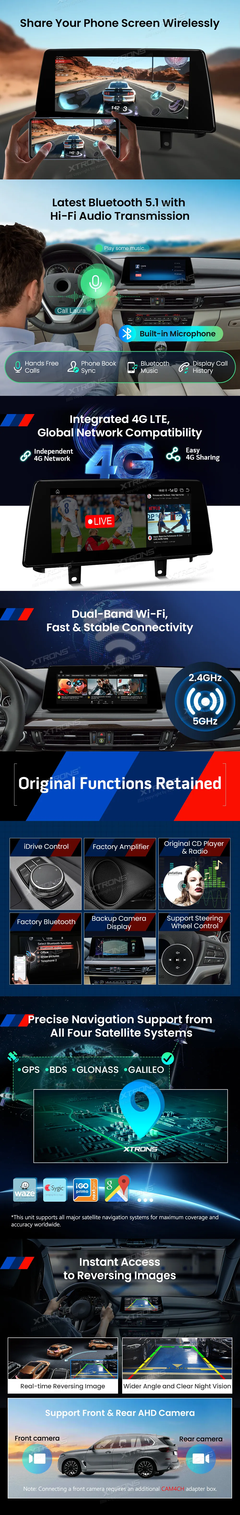 BMW X5 F15 X6 E16 NBT | Android OS | 10.25 inch | 8GB/128GB/8Core Snapdragon 662 | Multimedija Xtrons QBBH14NB12X5N