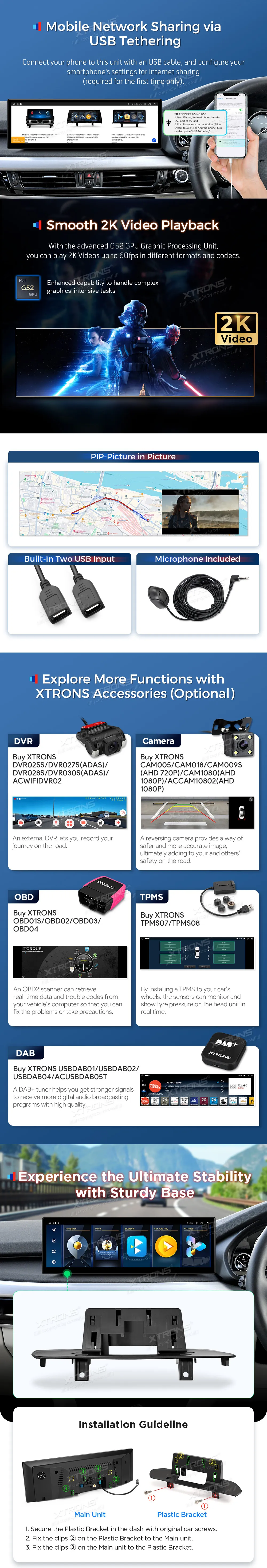 BMW X5 F15 X6 E16 EVO | Android OS | 14.9 inch | 8GB/128GB/8Core | Multimedija Xtrons QLBH44X5EV3