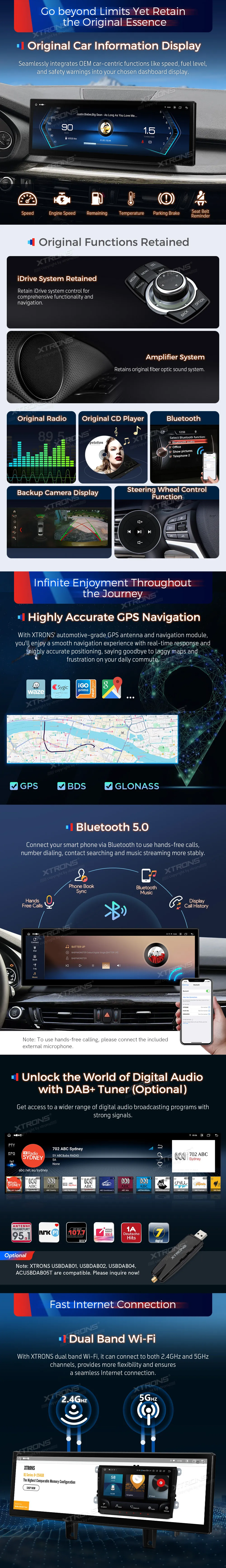 BMW X5 F15 X6 E16 NBT | Android OS | 14.9 inch | 8GB/128GB/8Core | Multimedija Xtrons QLBH44X5NB3