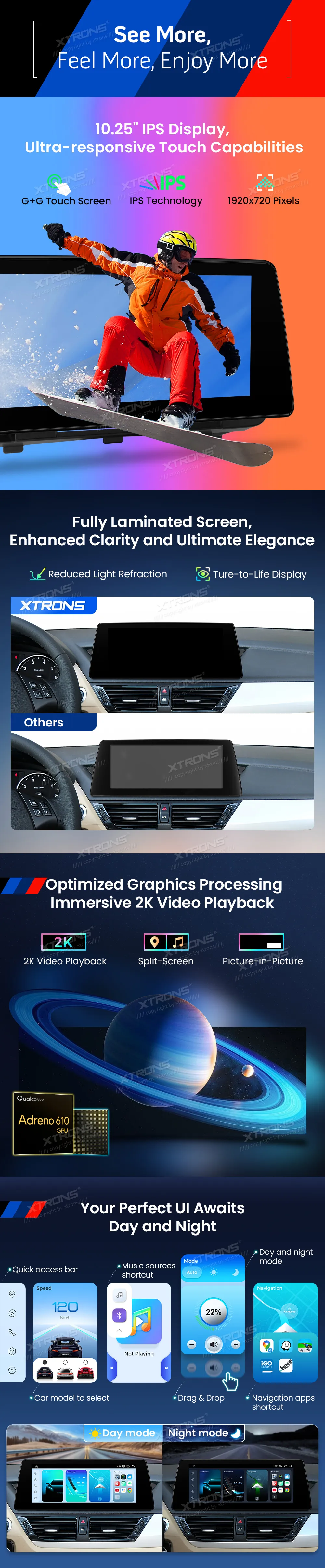 BMW X1 E84 CIC | Android OS | 10.25 inch | 8GB/128GB/8Core Snapdragon 662 | Multimedija Xtrons QBBH14CIB12X1