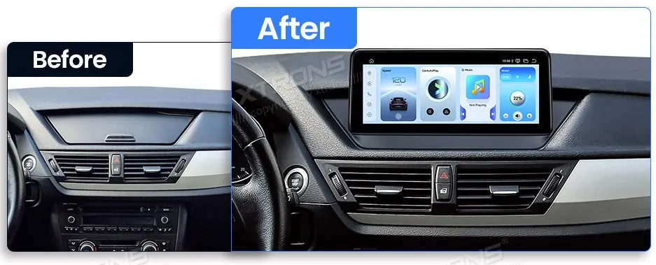 BMW X1 E84 be ekrano | Android OS | 10.25 inch | 8GB/128GB/8Core Snapdragon 662 | Multimedija Xtrons QBBH14X1UN