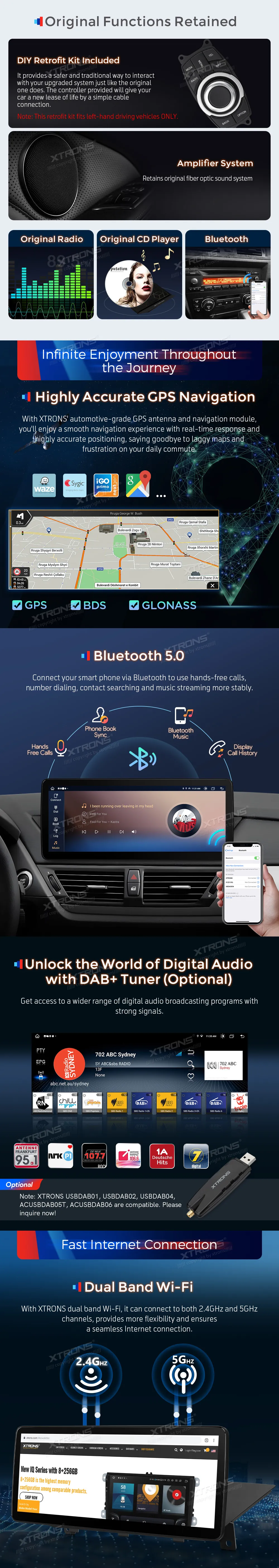 BMW X1 E84 be ekrano | Android OS | 12.3 inch | 4GB/64GB/8Core | Multimedija Xtrons QLB22X1UN