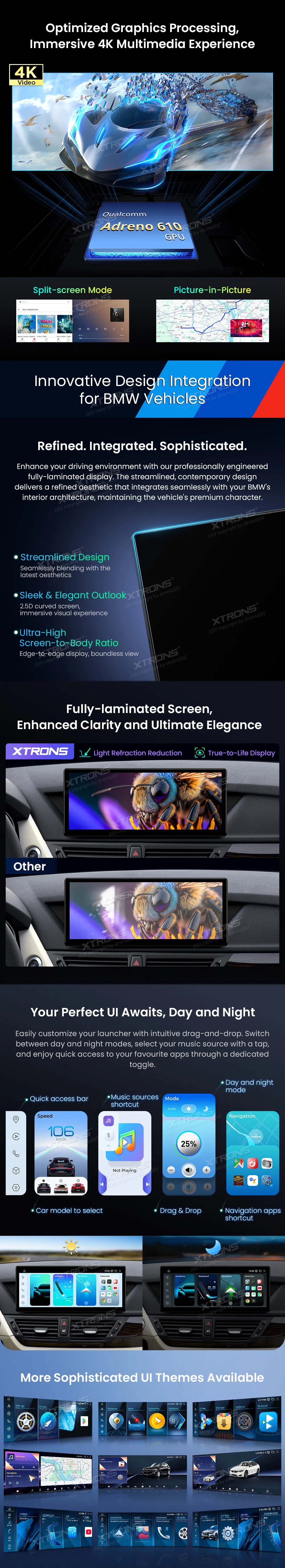 BMW X1 E84 CIC | Android 14 | 12.3 inch | 8GB/256GB/8Core Snapdragon 685 | Multimedija Xtrons QWBX24CIB12X1